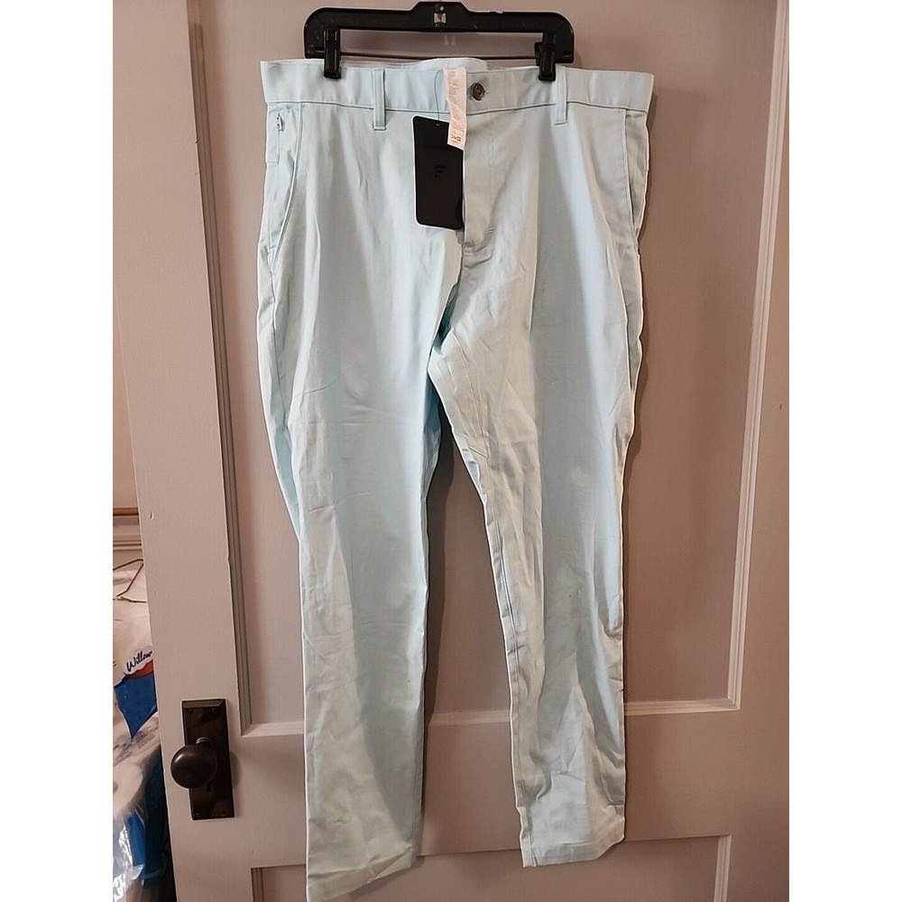 Mens Fabletics The High Side Chino (Mofern Slim Fit). Nordic Blue  34 X 32. NWT